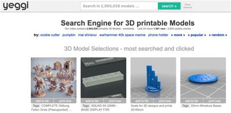 yeggi 3d|yeggy 3d druck modelle.